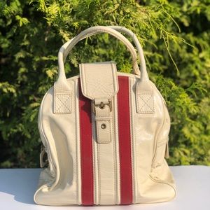 marc by Marc Jacobs White Patent Bowling Bag
